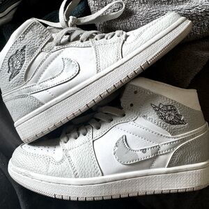 White & Gray High Tops
